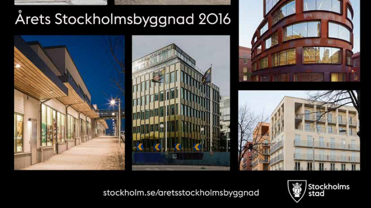 Finalisterna Årets Stockholmsbyggnad 2016. PDF-dokument med beskrivning av samtliga finalister.