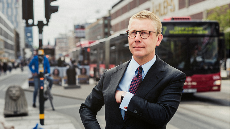 Kristoffer Tamsons (M), oppositionsregionråd i Region Stockholm