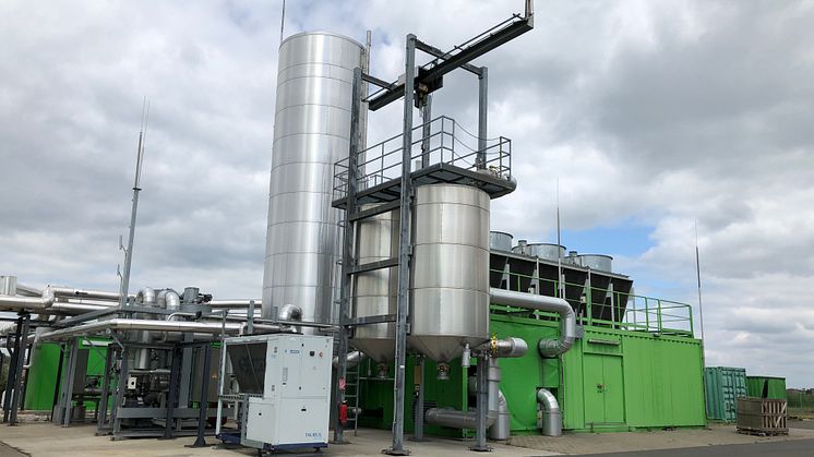 Die Biogasanlage im brandenburgischen Schwedt (Bild: GASAG)