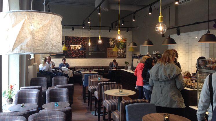 Skandinaviens ledande cafékedja, Wayne´s Coffee, utökar med nytt café i Kristianstad