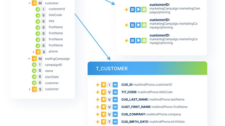 Beispiel Marketingkampagnen: Die Data-Intelligence-Plattform von Semarchy hilft, den gesamten Werdegang von Daten zu verstehen. Abb. Semarchy