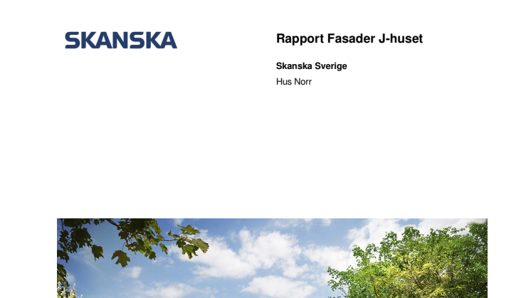 Rapport från Skanska, ingång 100 Akademiska sjukhuset