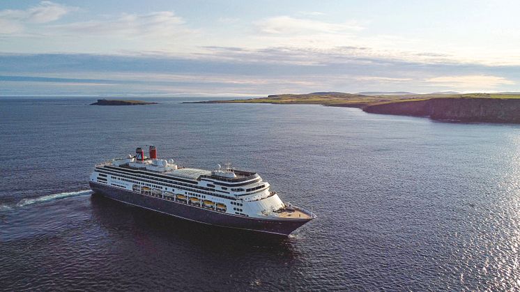 Bolette cruising Marwick Head, Scotland