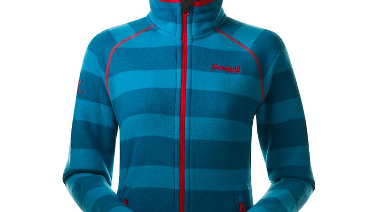 1899 Perikum Lady Jacket - Sea Blue Striped/Red