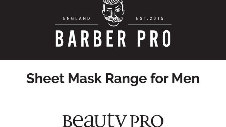 Barber Pro Sheet Mask Range