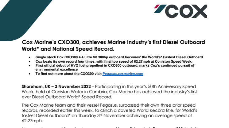 3 November - Cox Marine achieves Diesel Outboard World and National Speed Record.pdf