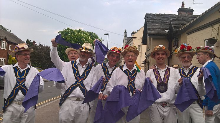 ​Uttoxeter Heart of Oak Morris Men Make May Purple to support the Stroke Association