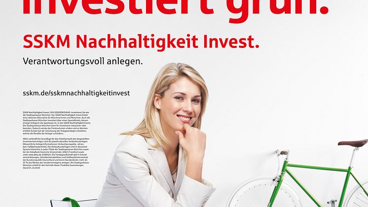 Mit dem SSKM Nachhaltigkeit Invest kombinieren Kunden die Flexibilität eines global investierenden nachhaltigen Mischfonds mit einem modernen Risikomanagement für eine zukunftsträchtige und verantwortungsbewusste Geldanlage.