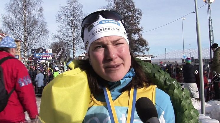 Segerintervju med Jenny Hansson Vasaloppet 2011