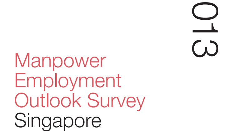 Manpower Employment Outlook Survey: Q1 2013