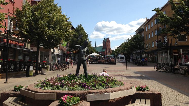 Caféernas och restaurangernas omsättning i Hässleholms centrum ökar mest i rapporten Cityklimatet. Foto: Magnus Lindstrand