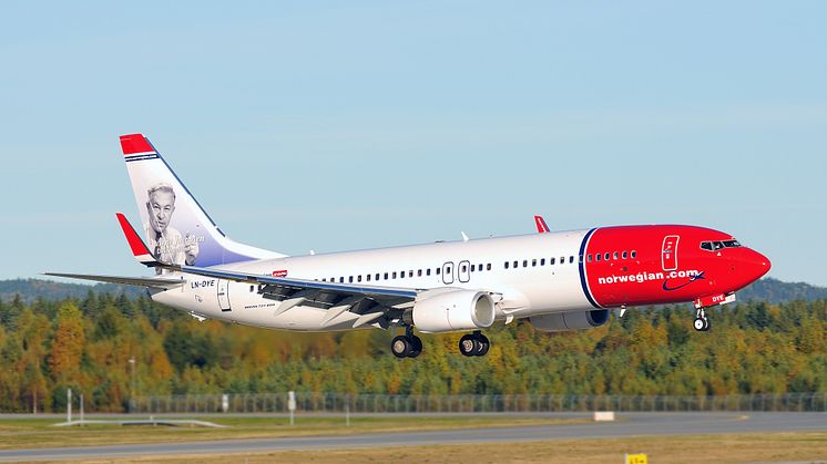 Nok en passasjerrekord og fulle fly for Norwegian i juli