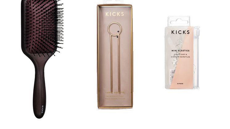 KICKS Beauty relanserer hele sitt sortiment av hårbørster og hårtilbehør