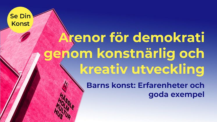 Seminarium om barns konst och kreativa utveckling den 11 oktober