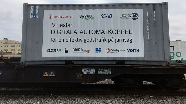 ​Green Cargo testar digitala automatkoppel för effektivare godstrafik på järnväg i unikt europeiskt samarbete