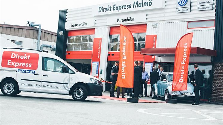 Volkswagens verkstadskoncept Direkt Express – nu även i Malmö