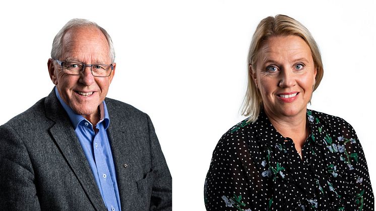 Ordförande HSB Värmland Tore Olsson och tillträdande Vd Jessika Lundgren