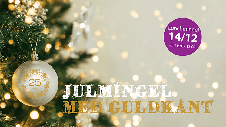 Julmingel med guldkant