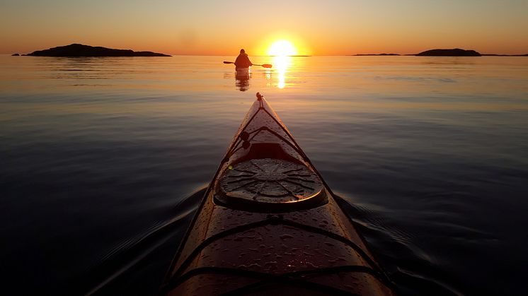 Solnedgangspadling Foto Skärgårdsidyllen Kayak & Outdoor 
