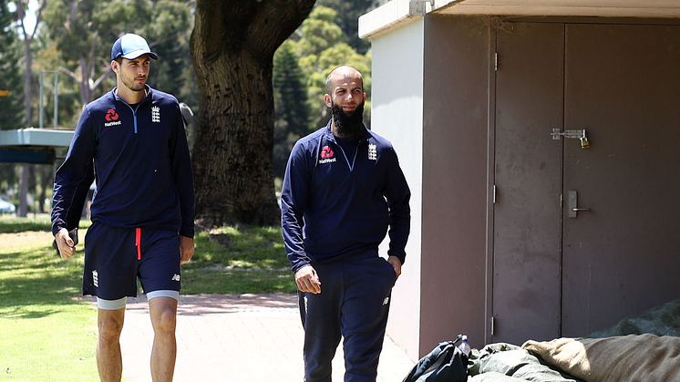 Steven Finn and Moeen Ali in Perth