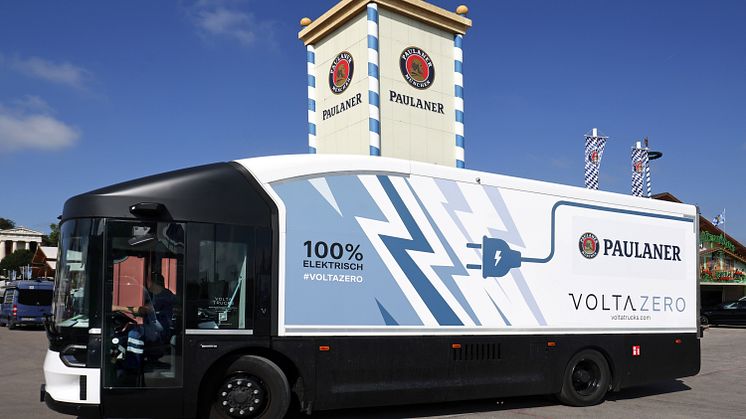 Paulaner testet E-LKW auf der Wiesn