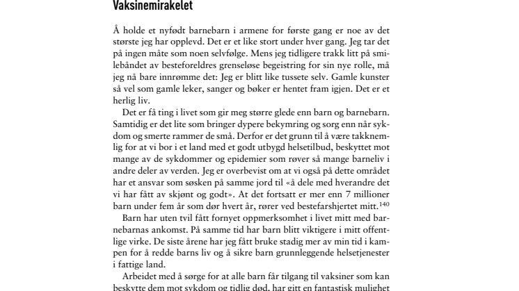 Kapittel om vaksine: Utdrag fra Drivkraft av Høybråyen