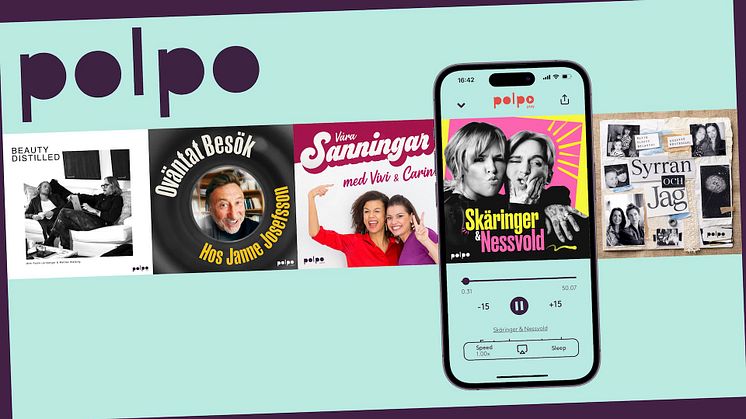 Polpo - det mångsidiga produktionsbolaget inom podcast, live, tv och film - med talanger som Skäringer & Nessvold och Janne Josefsson
