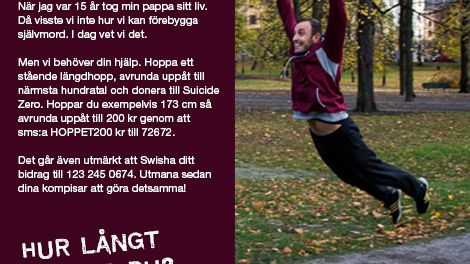 Tio år efter att Mikael Ljungberg tog sitt liv - ny kampanj ska minska självmorden