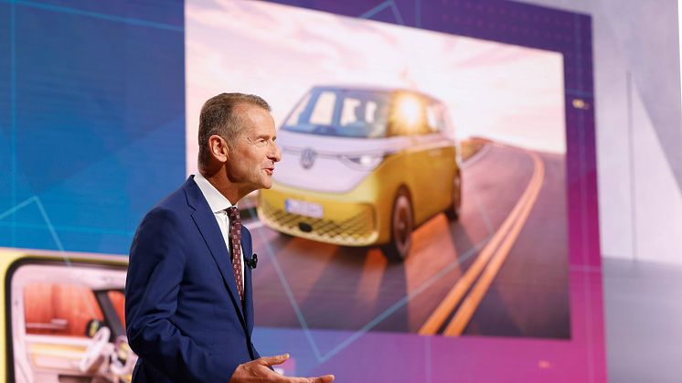 Herbert Diess vid VW AG:s årsstämma 2022.