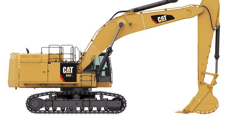 Cat 374F L grävmaskin - höger sida