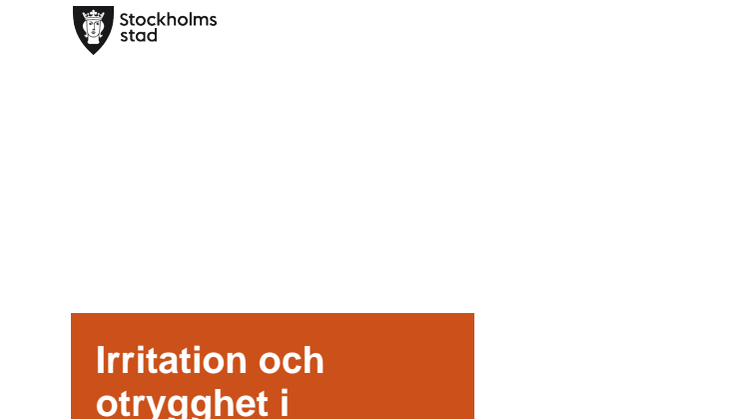 Rapport: Irritation och otrygghet i stockholmstrafiken