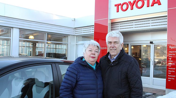 Unni og Arne-Kjell kjøpte sin første Toyota i 1978.