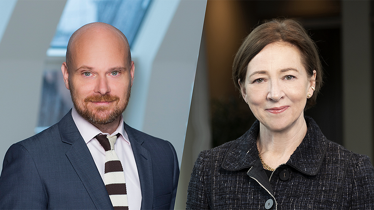 Johan Cederblad, delägare och Helena Rosén Andersson, counsel och tidigare justitieråd