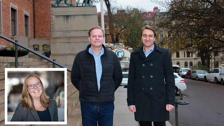 Från vänster: Johanna Hultgren, Magnus Käll och David Wahlund.