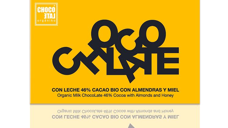 ChocoLate Organiko Milk Chocolate with Almond & Honey