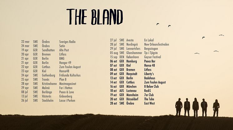 The Bland - Tourposter 