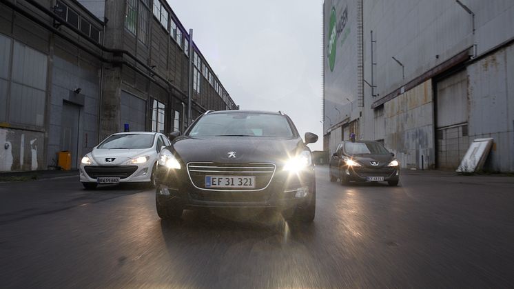 Peugeot-modeller i biljagt