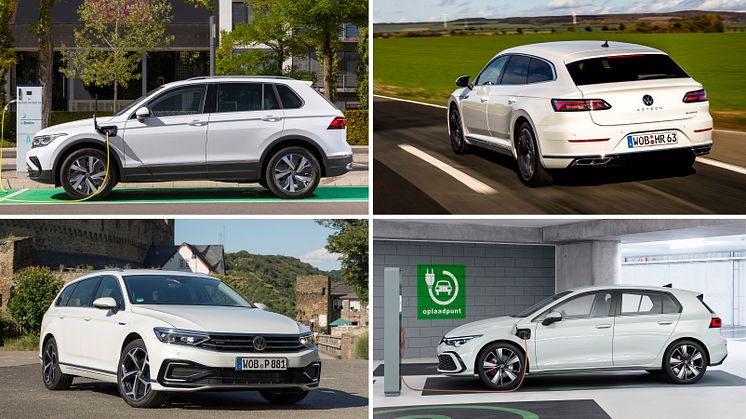 Med introduktionen af Tiguan eHybrid og Arten eHybrid har Volkswagen en alsidig kvartet af plug-in-hybrid-modeller.