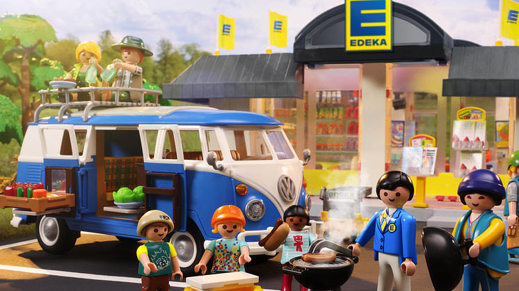 PLAYMOBIL_Edeka, Marktkauf und Netto_Grillabenteuer