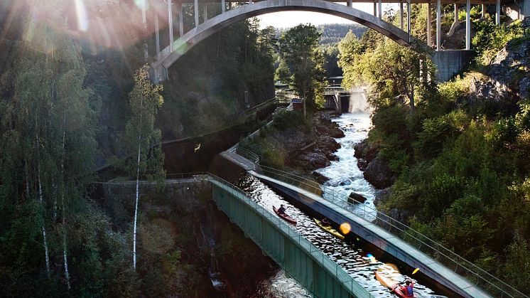 Akvedukten i Håverud, som er en del av Dalsland kanal. Foto: Roger Borgelid  