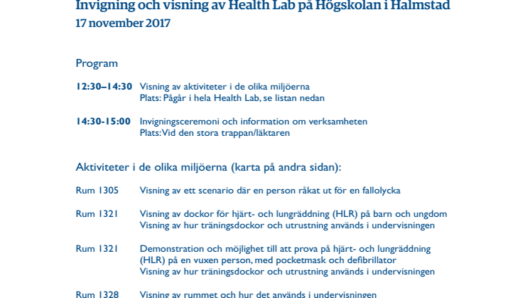 Program invigning Health Lab 17/11