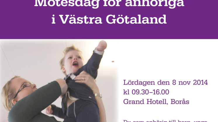 Mötesdag för anhöriga i Västra Götaland 2014