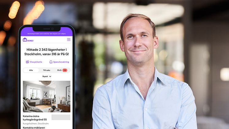 Bostadsportalen Boneo lämnar framgångsrikt 2022 – nu ska de växa med 30%