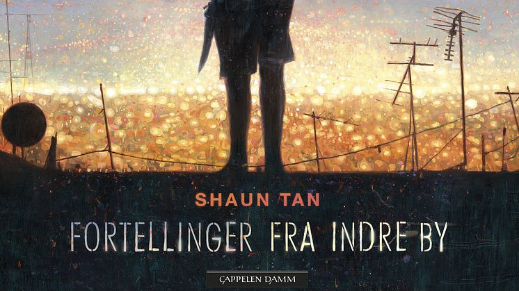 Hver av de 25 surrealistiske historiene i boken er belyst av Shaun Tans forbløffende malerier.