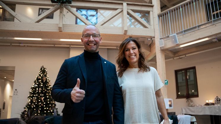 Matts Nyman och Eva Nyh Hederberg välkomnar det glädjande beskedet