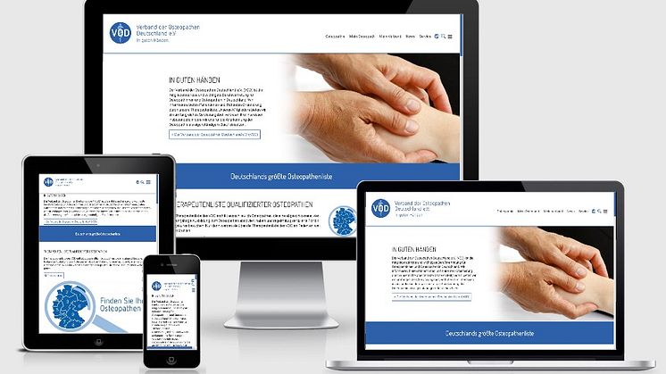 Bekannteste Osteopathie-Website in neuem Look /  Verband der Osteopathen Deutschland (VOD) e.V.: Relaunch von OSTEOPATHIE.DE 