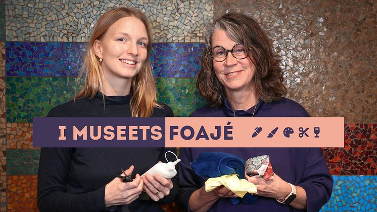 Emma och Eva bjuder in till Quiz och gemensamt skapande på Smålands museum torsdag 14:e mars.