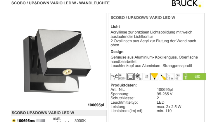 Produktblad Bruck Scobo Vario LED som pdf.