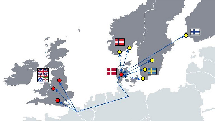 Nu ännu snabbare mellan Skandinavien och Storbritannien