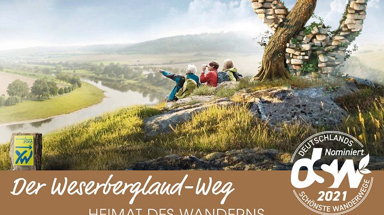 Postkartenmotiv für den Weserbergland-Weg zur Publikumswahl 2021